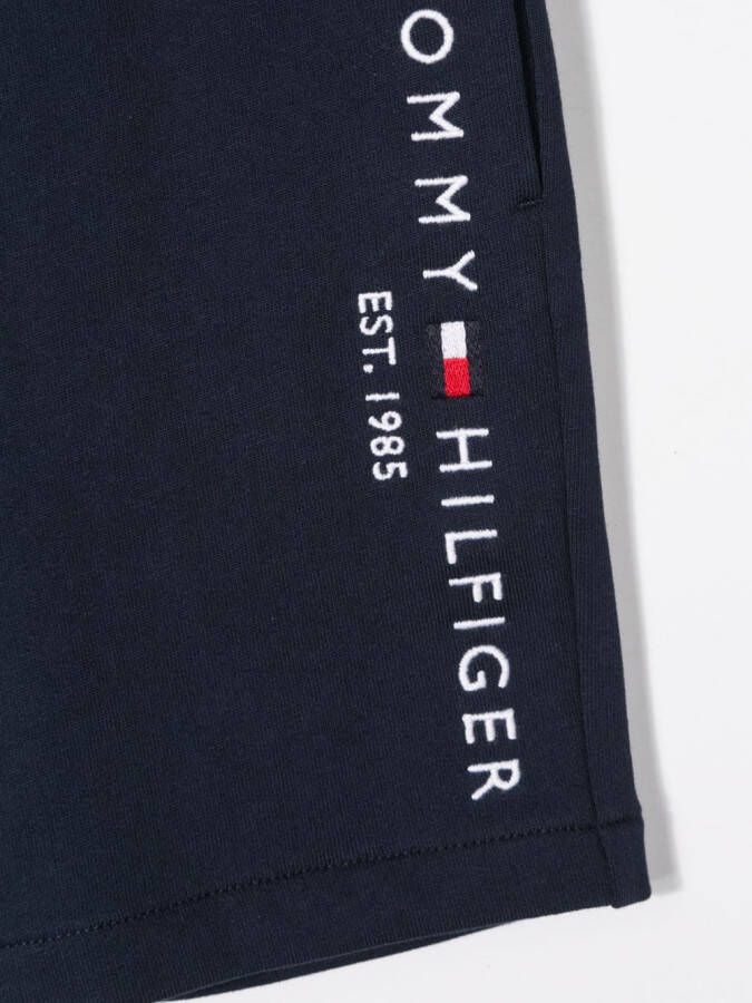Tommy Hilfiger Junior Shorts met geborduurd logo Blauw