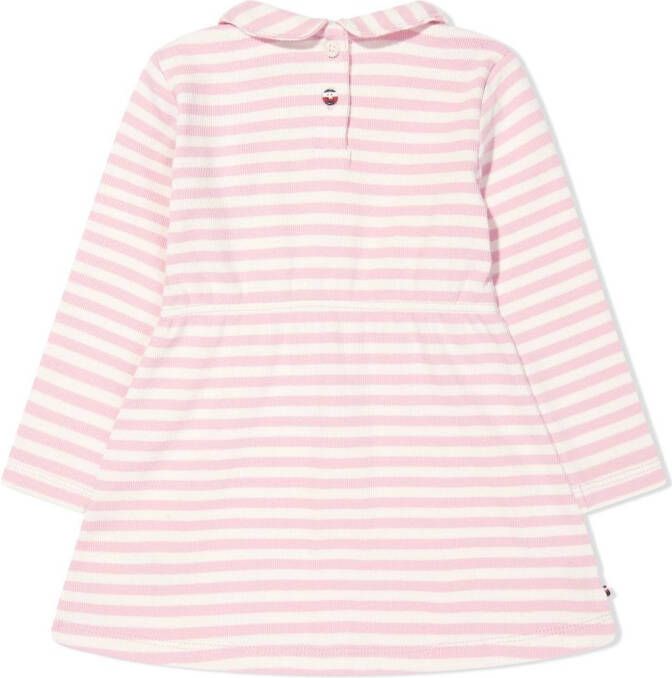 Tommy Hilfiger Junior Gestreepte jurk Wit