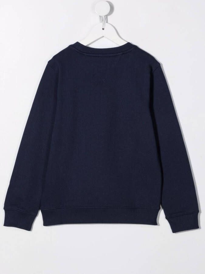 Tommy Hilfiger Junior Sweater met logo Blauw
