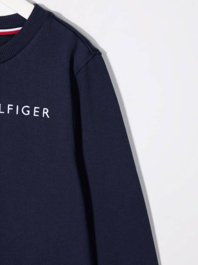 Tommy Hilfiger Junior Sweater met logo Blauw