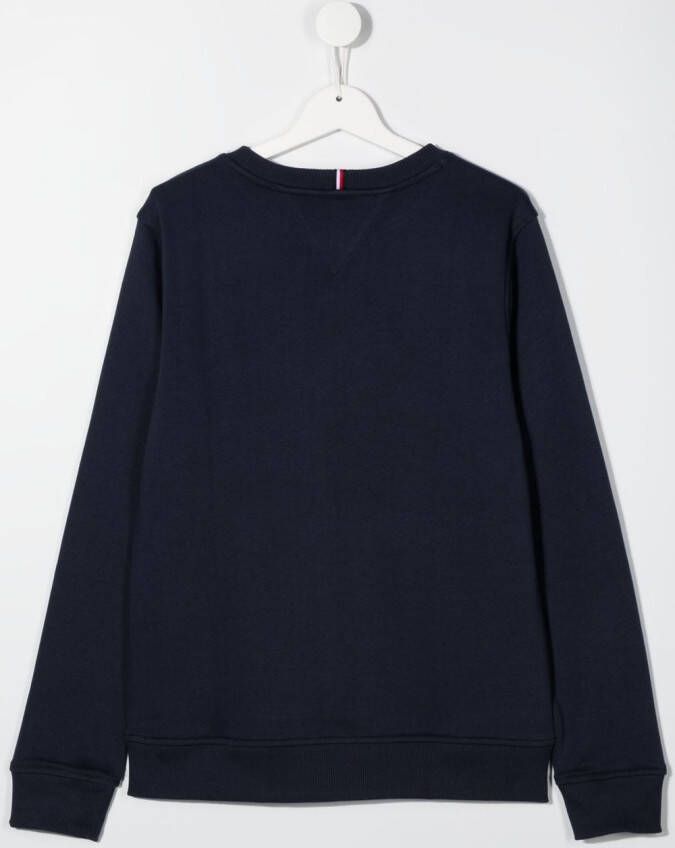 Tommy Hilfiger Junior Sweater met logo Blauw