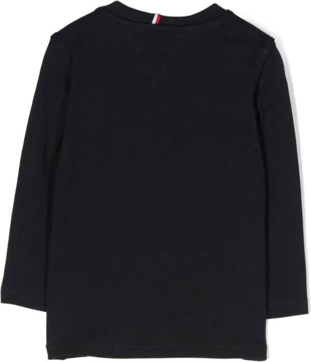 Tommy Hilfiger Junior Sweater met logoprint Blauw