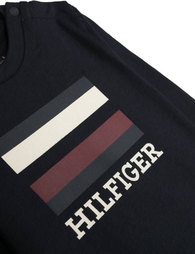 Tommy Hilfiger Junior Sweater met logoprint Blauw