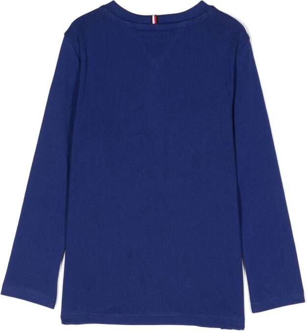 Tommy Hilfiger Junior Sweater met logoprint Blauw