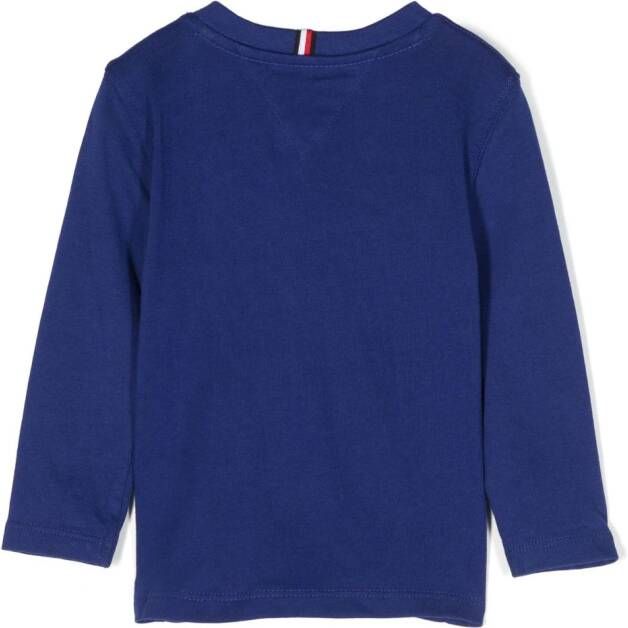 Tommy Hilfiger Junior Sweater met logoprint Blauw