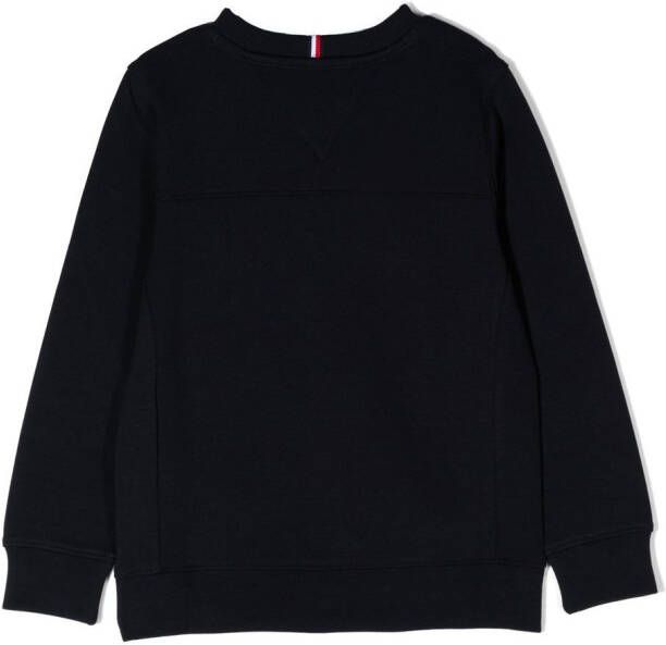 Tommy Hilfiger Junior Sweater met logoprint Blauw