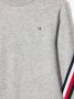 Tommy Hilfiger Junior Sweaterjurk met gestreepte afwerking Grijs - Thumbnail 3