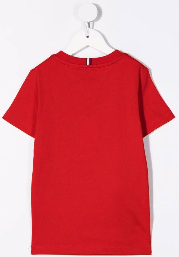 Tommy Hilfiger Junior T-shirt met geborduurd logo Rood