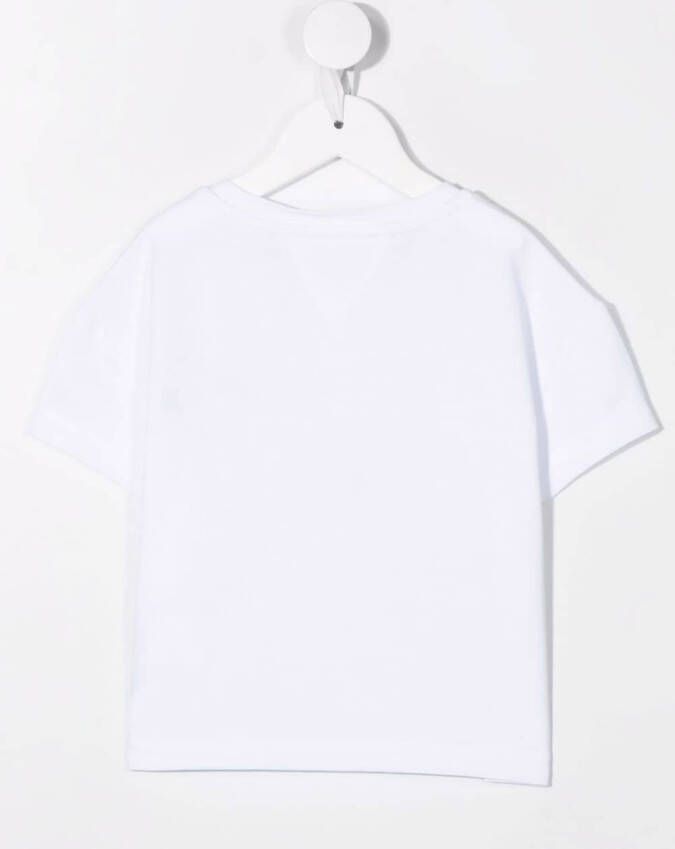 Tommy Hilfiger Junior T-shirt met geborduurd logo Wit