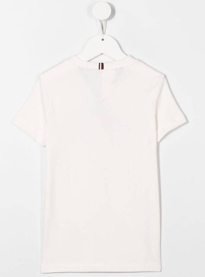 Tommy Hilfiger Junior T-shirt met geborduurd logo Wit