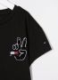 Tommy Hilfiger Junior T-shirt met geborduurde vlag Zwart - Thumbnail 3