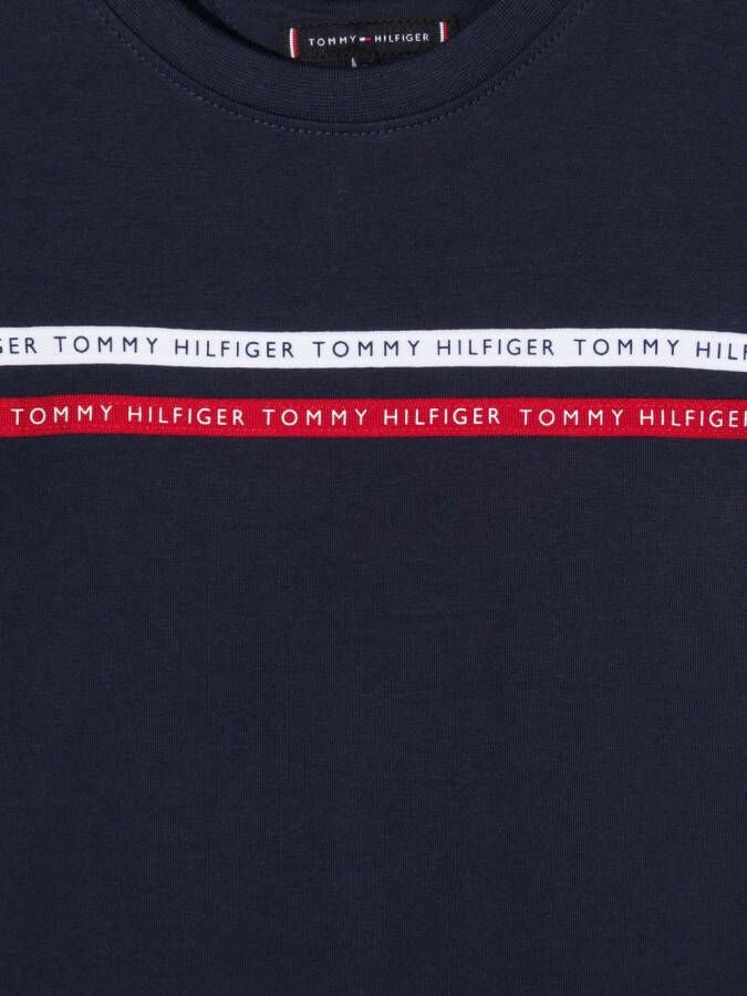 Tommy Hilfiger Junior T-shirt met logo Blauw