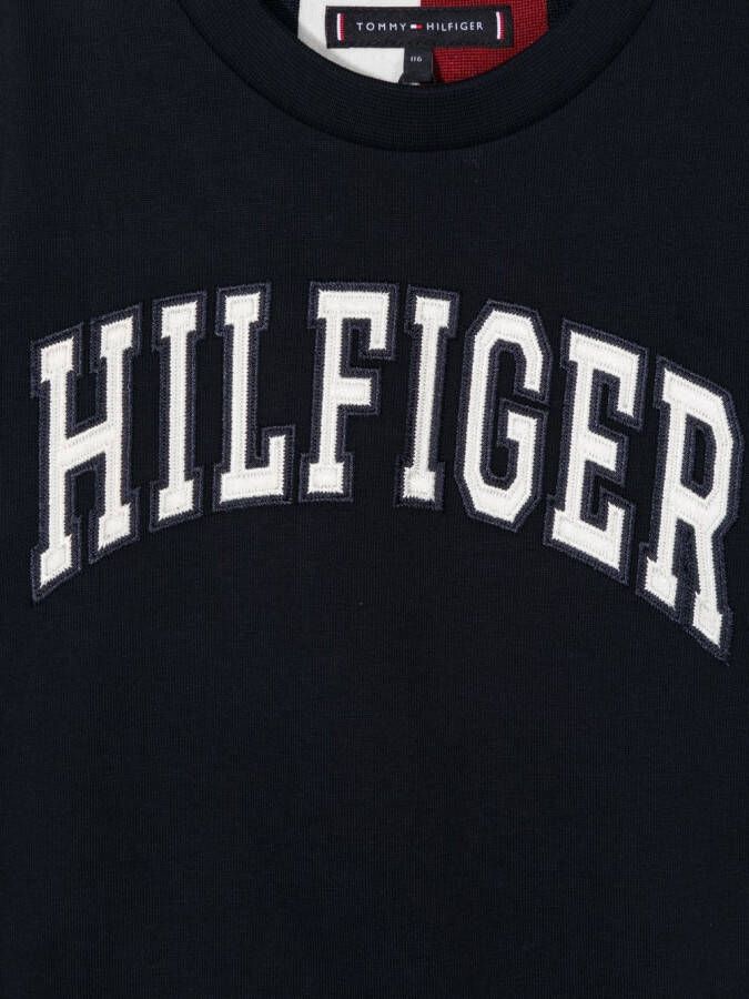 Tommy Hilfiger Junior T-shirt met logopatch Blauw