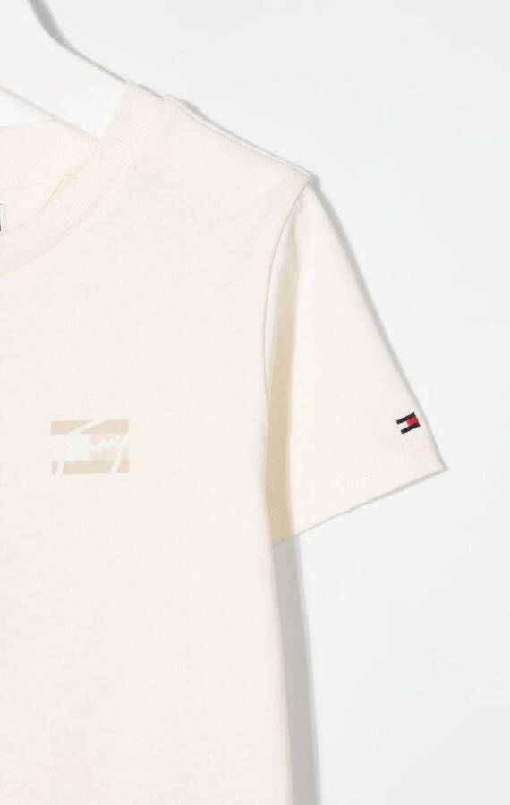 Tommy Hilfiger Junior T-shirt met logoprint Beige