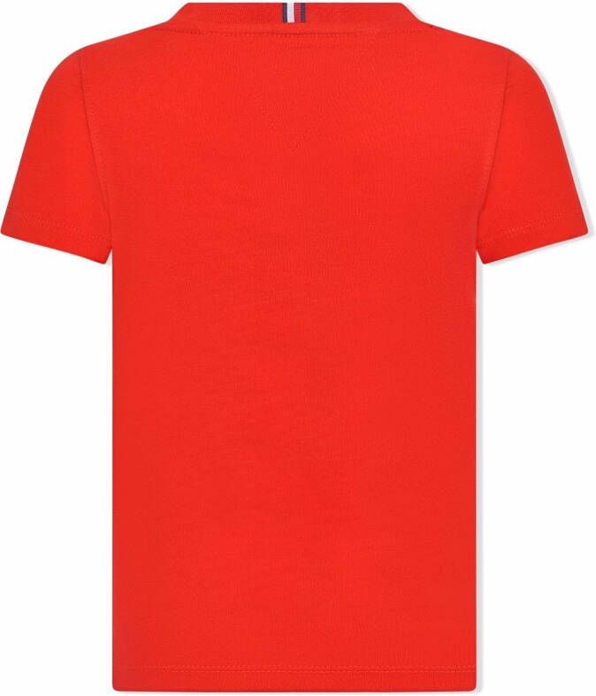 Tommy Hilfiger Junior T-shirt met logoprint Rood