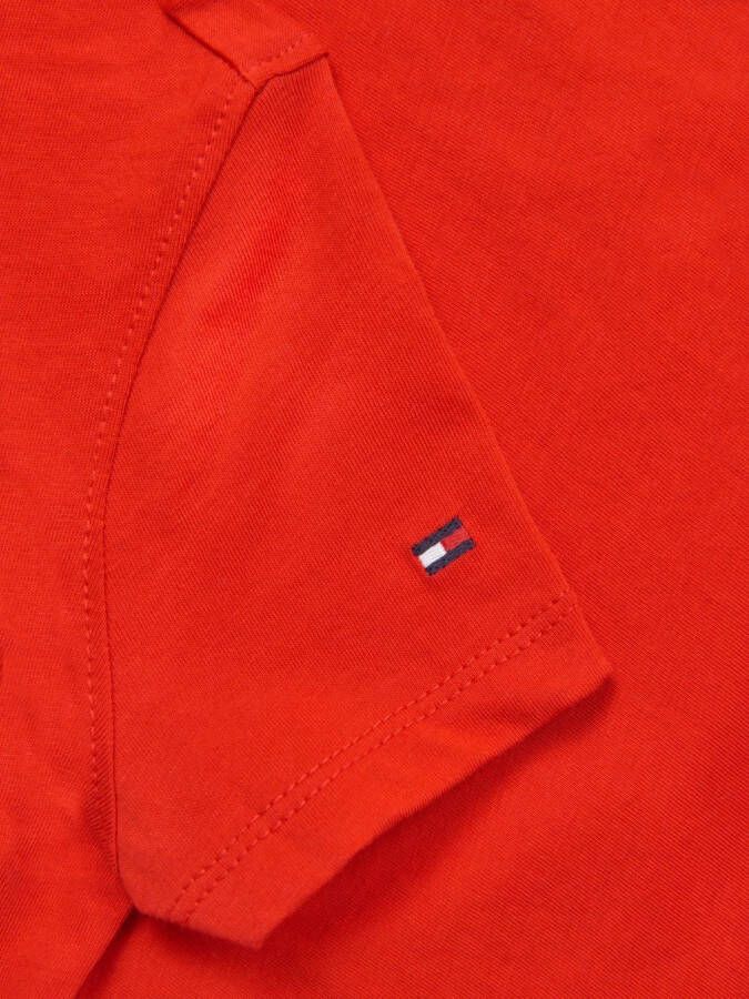 Tommy Hilfiger Junior T-shirt met logoprint Rood