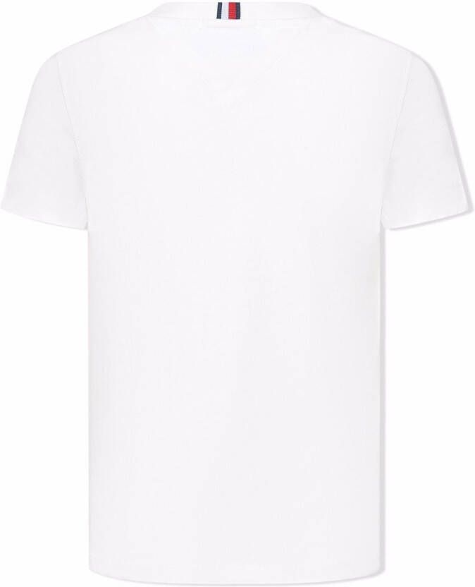 Tommy Hilfiger Junior T-shirt met logoprint Wit