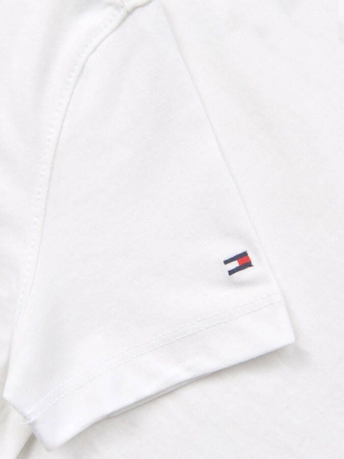 Tommy Hilfiger Junior T-shirt met logoprint Wit