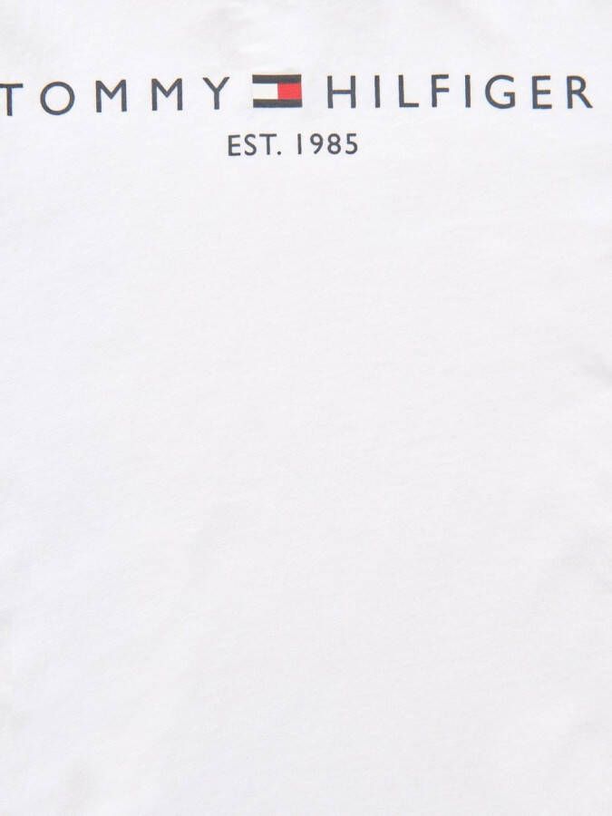 Tommy Hilfiger Junior T-shirt met logoprint Wit