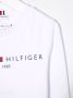 Tommy Hilfiger Junior T-shirt met logoprint Wit - Thumbnail 3