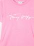 Tommy Hilfiger Junior T-shirtjurk met logoprint Roze - Thumbnail 3
