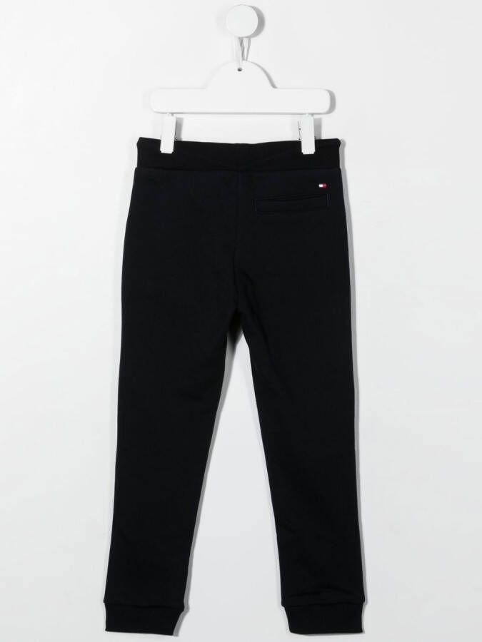 Tommy Hilfiger Junior Trainingsbroek met geborduurd logo Blauw