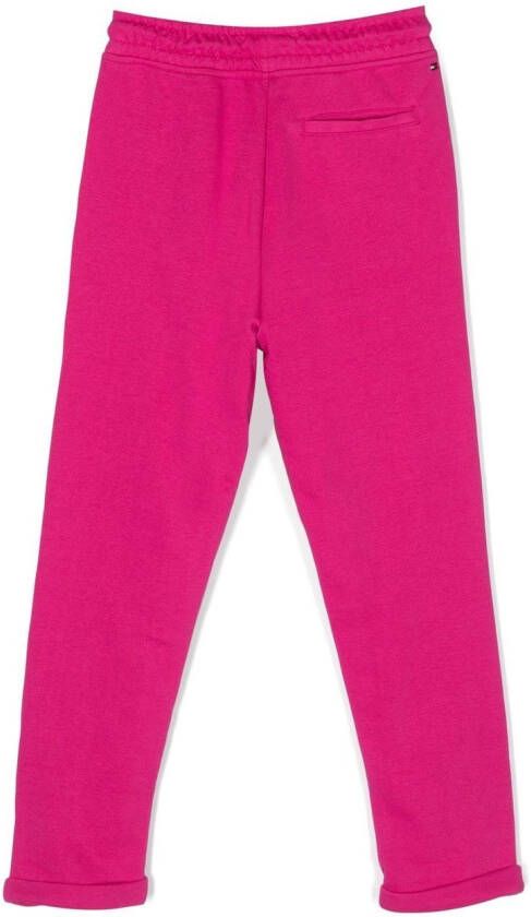 Tommy Hilfiger Junior Trainingsbroek met geborduurd logo Roze