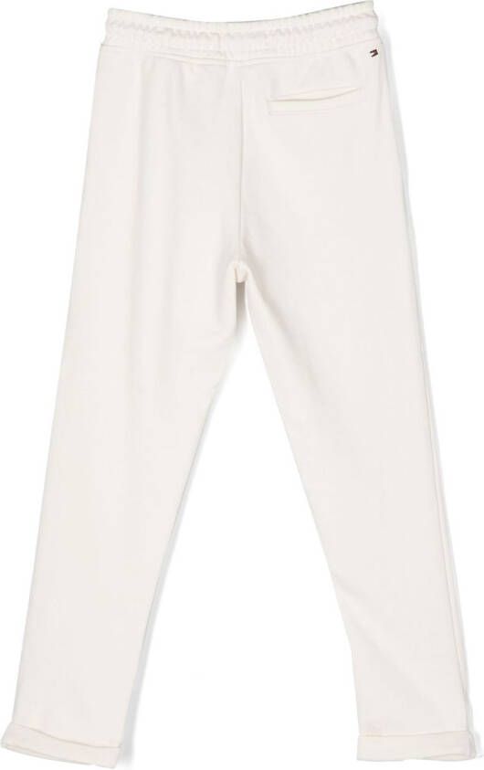 Tommy Hilfiger Junior Trainingsbroek met geborduurd logo Wit