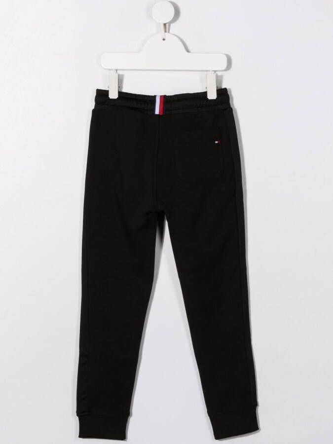 Tommy Hilfiger Junior Trainingsbroek met logoprint Zwart