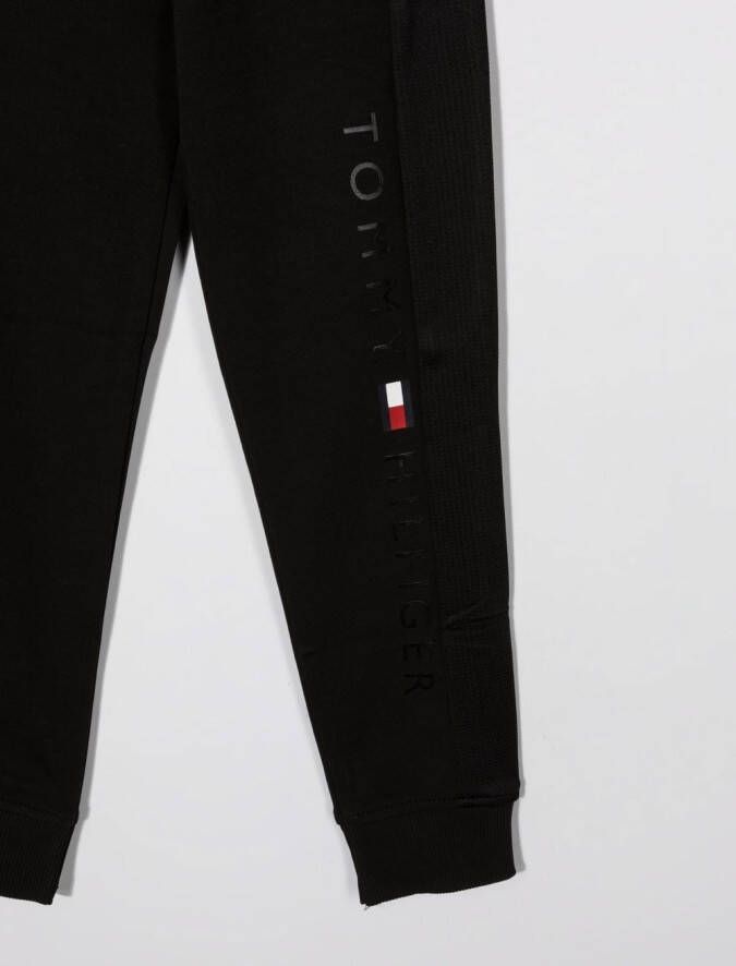 Tommy Hilfiger Junior Trainingsbroek met logoprint Zwart