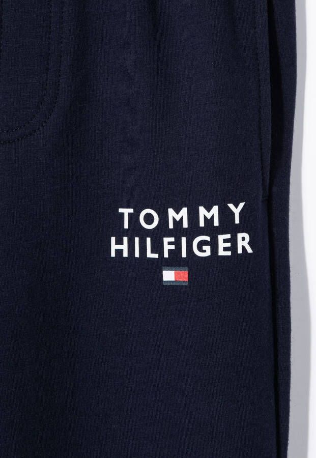 Tommy Hilfiger Junior Trainingsbroek met toelopende pijpen Blauw