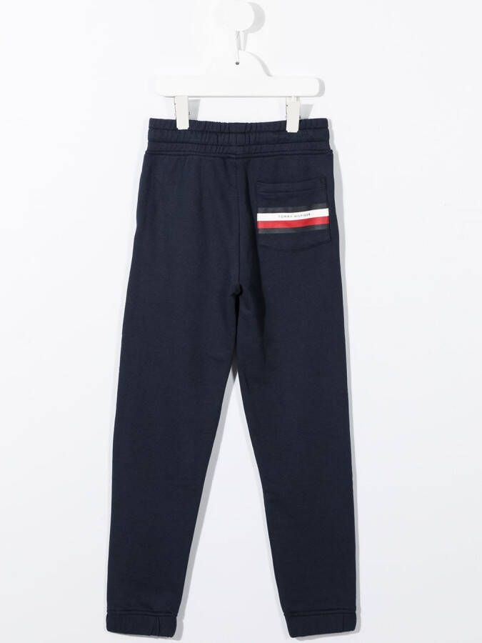 Tommy Hilfiger Junior Trainingsbroek met trekkoord Blauw