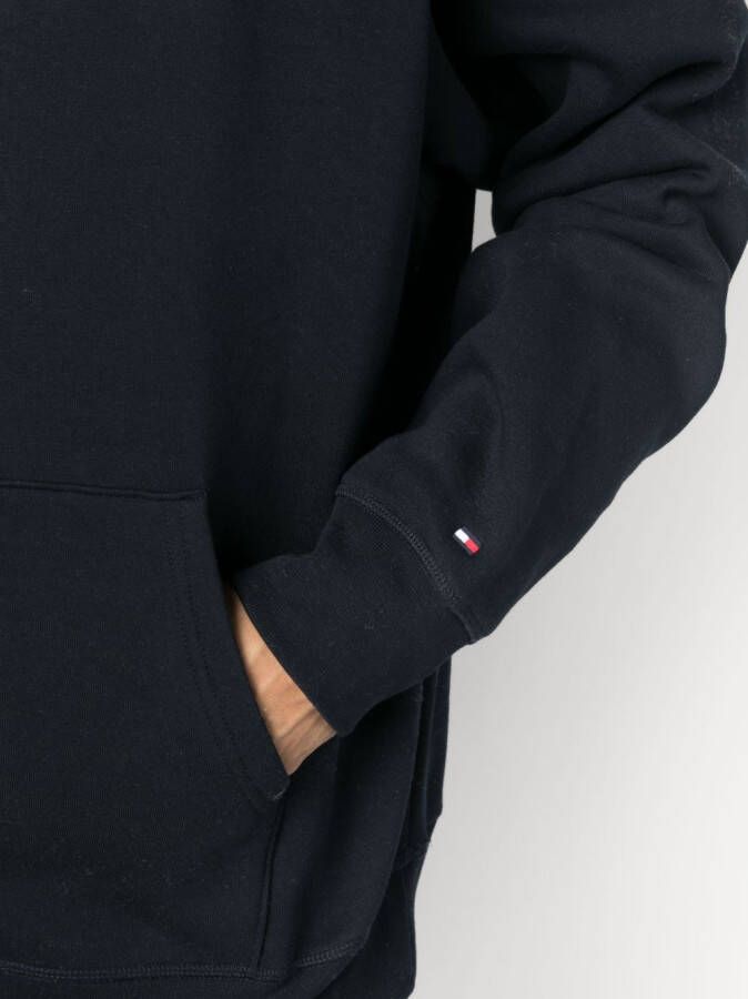 Tommy Hilfiger Hoodie met geborduurd logo Blauw