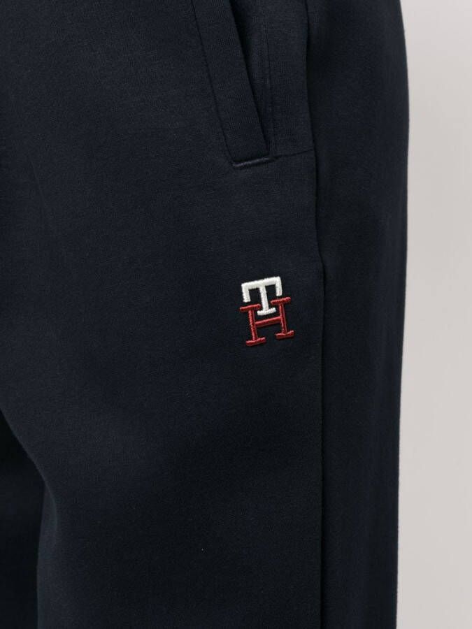 Tommy Hilfiger Trainingsbroek met geborduurd logo Blauw