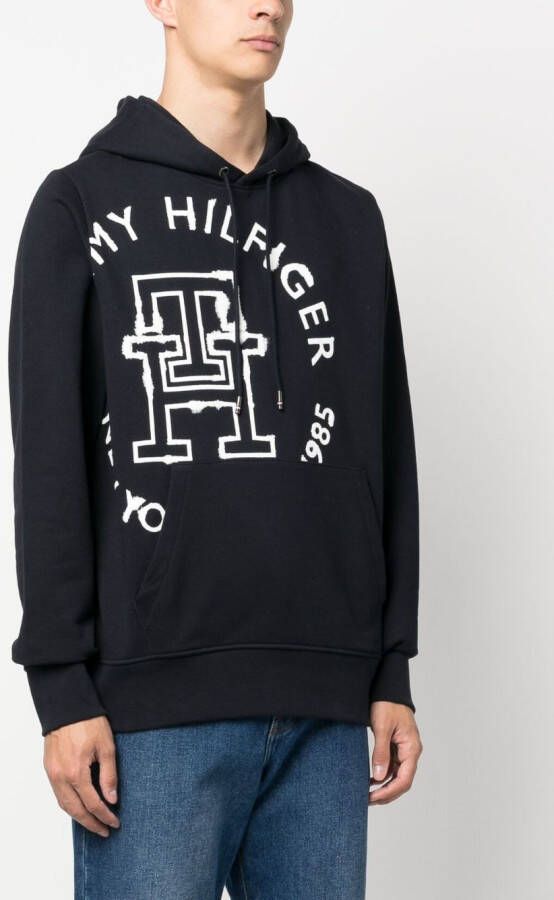 Tommy Hilfiger Hoodie met logoprint Blauw