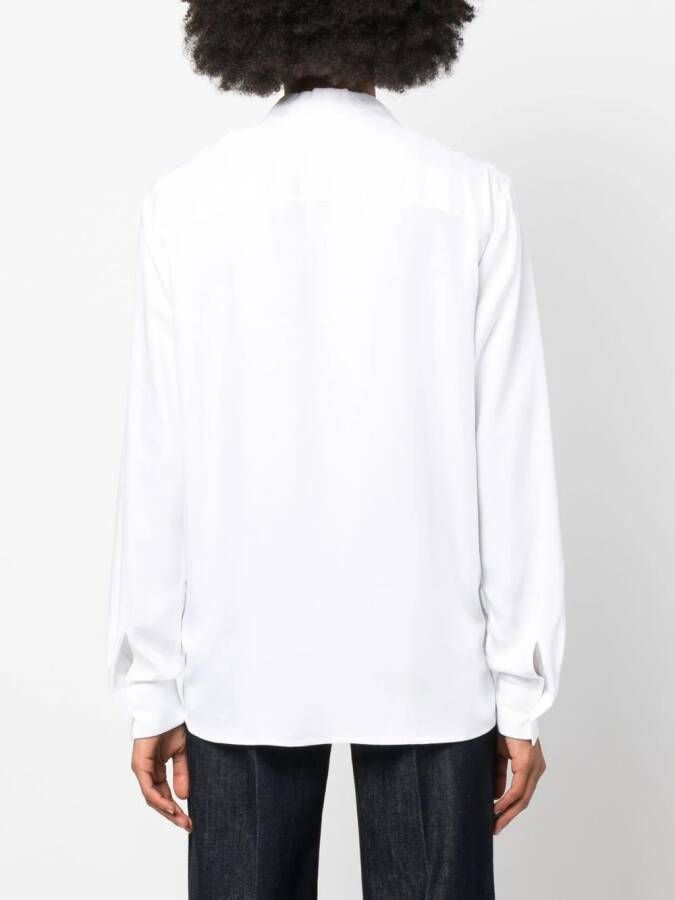 Tommy Hilfiger Satijnen blouse Wit