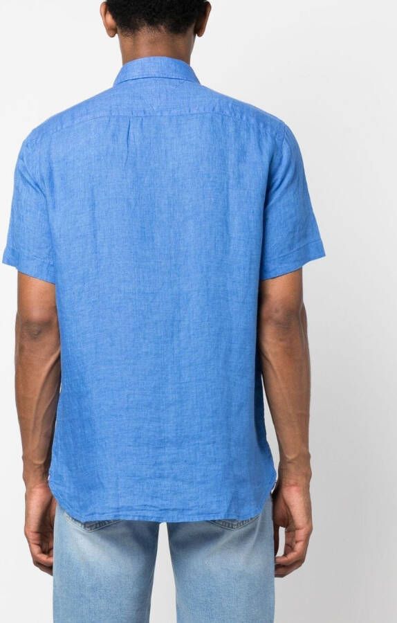 Tommy Hilfiger Overhemd met geborduurd logo Blauw