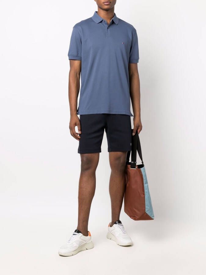 Tommy Hilfiger Poloshirt met geborduurd logo Blauw