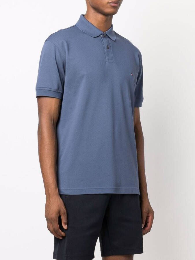 Tommy Hilfiger Poloshirt met geborduurd logo Blauw