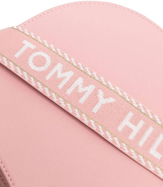 Tommy Hilfiger Shopper met logoplakkaat Roze