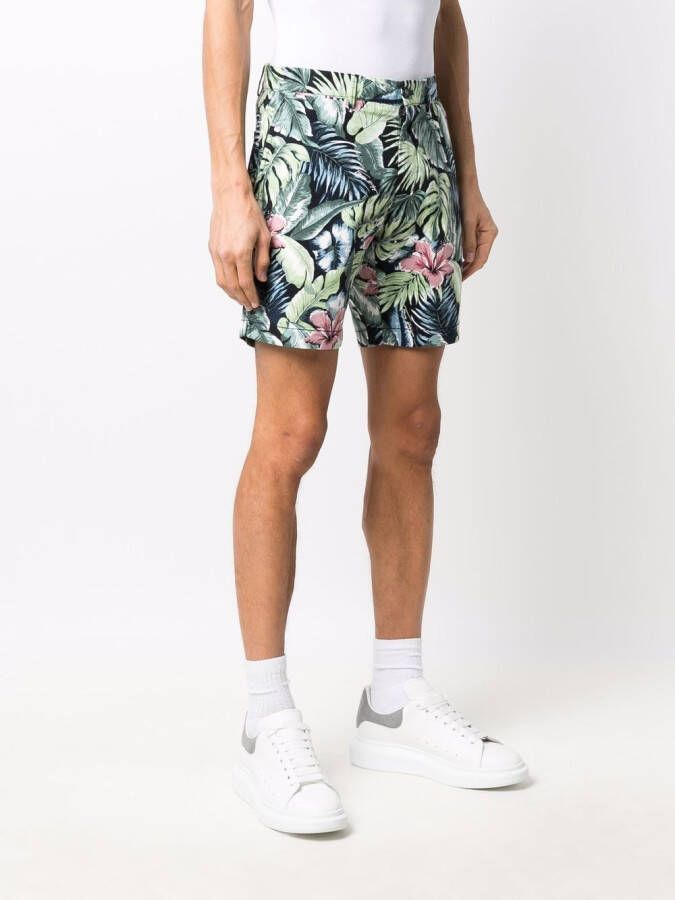 Tommy Hilfiger Shorts met bloemenprint Groen