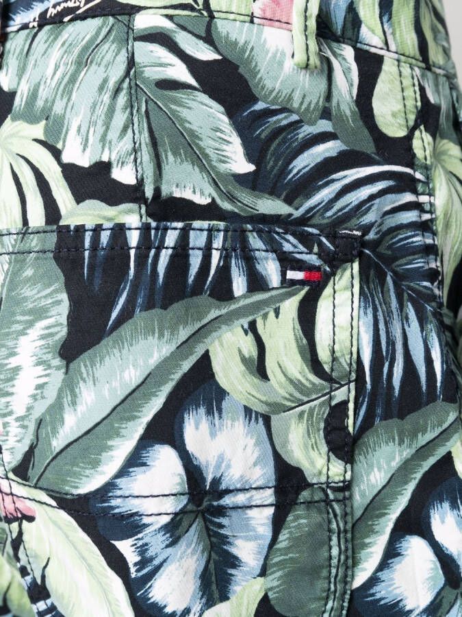 Tommy Hilfiger Shorts met bloemenprint Groen