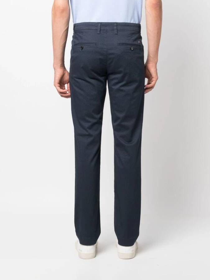 Tommy Hilfiger Slim-fit pantalon Blauw