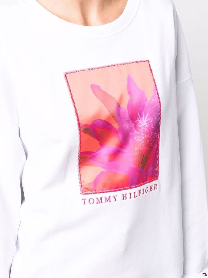 Tommy Hilfiger Sweater met ronde hals Wit