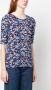 Tommy Hilfiger T-shirt met bloemenprint Blauw - Thumbnail 3