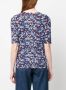 Tommy Hilfiger T-shirt met bloemenprint Blauw - Thumbnail 4