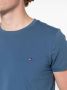 Tommy Hilfiger T-shirt met geborduurd logo Blauw - Thumbnail 4