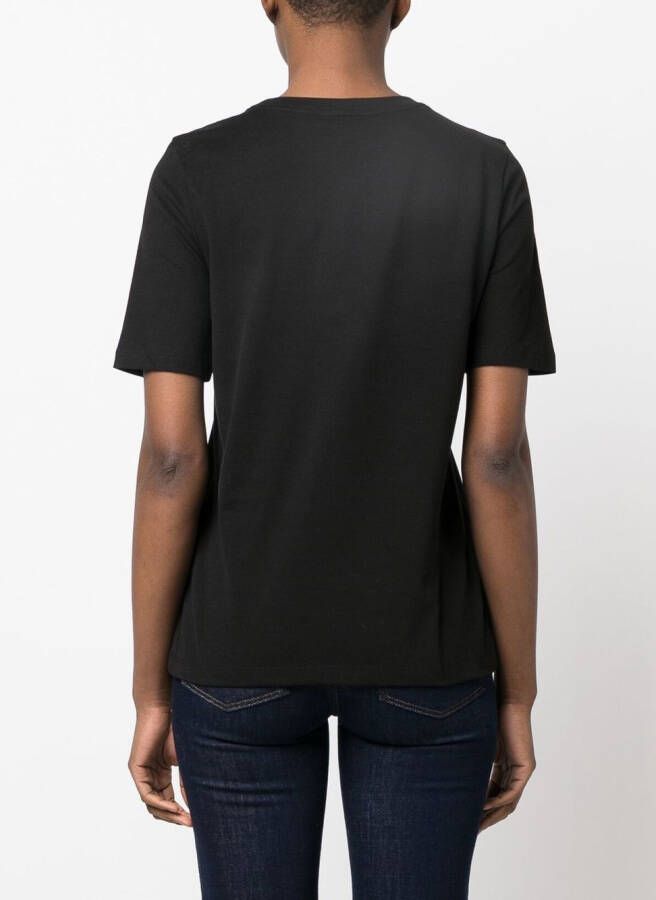 Tommy Hilfiger T-shirt met geborduurd logo Zwart