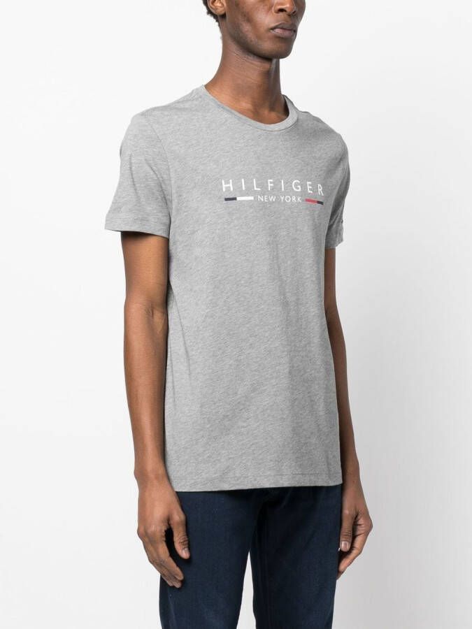 Tommy Hilfiger T-shirt met logoprint Grijs