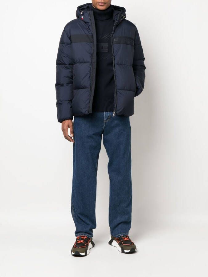 Tommy Hilfiger Trui met geborduurd logo Blauw